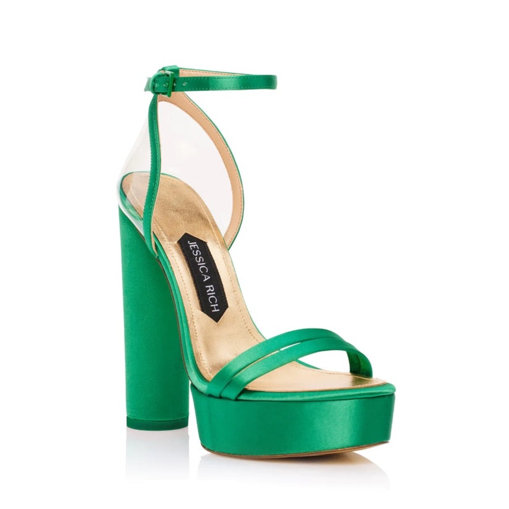 Jessica Green Platform Heels